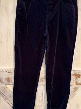 Market & Spruce Deep Navy Corduroy Straight Leg Pants